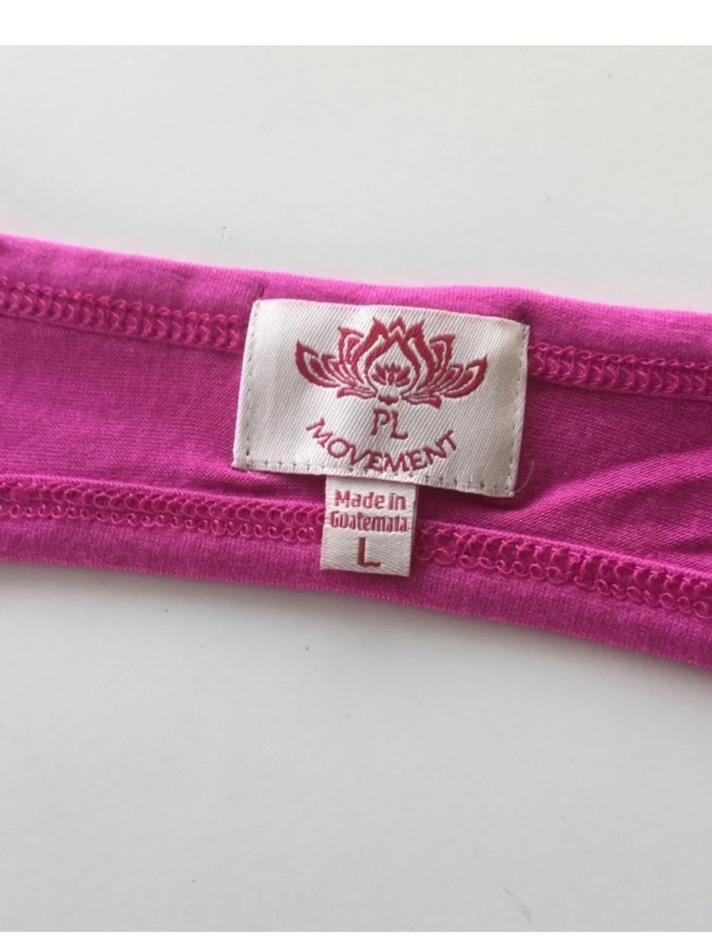 NWT Pink Lotus Fuchsia Inspirational Work-Out Top Size L